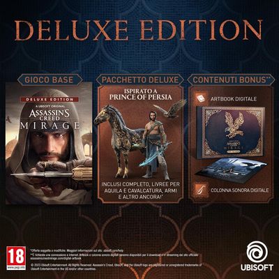 Assassin&#39;s Creed Mirage Deluxe Edition PS5 Playstation 5 EU Con Italiano