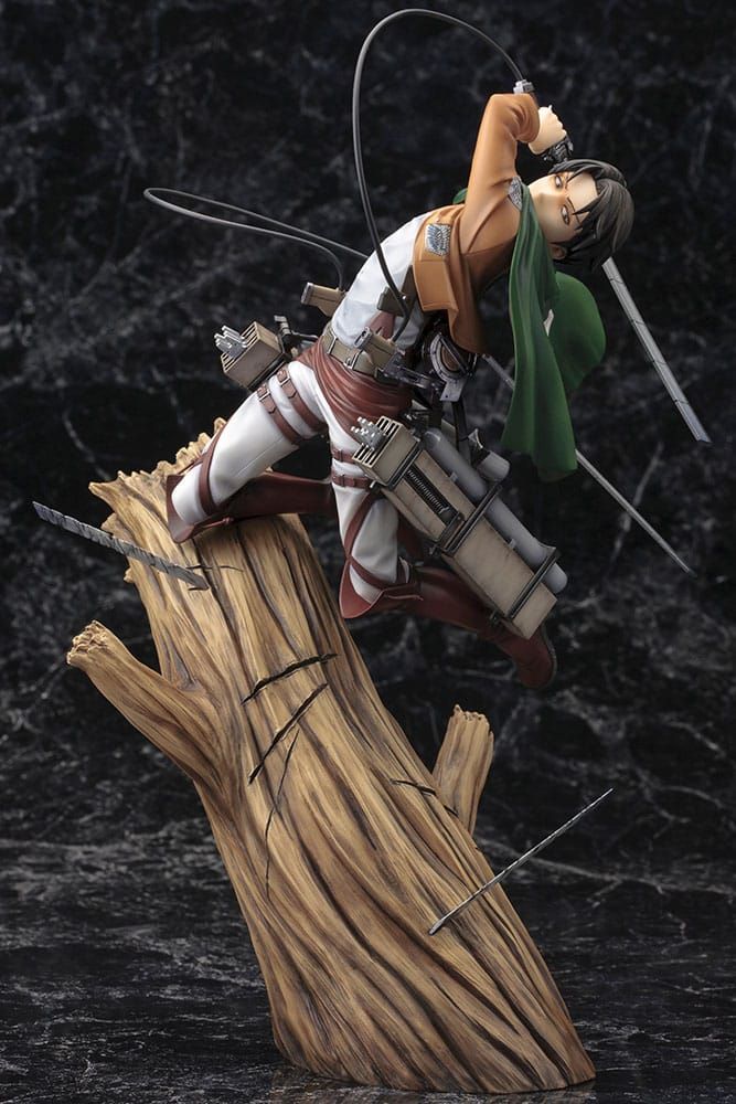 Attack On Titan Artfxj Levi Ackermann Statua 1/8 Kotobukiya 28 Cm Renewal Version
