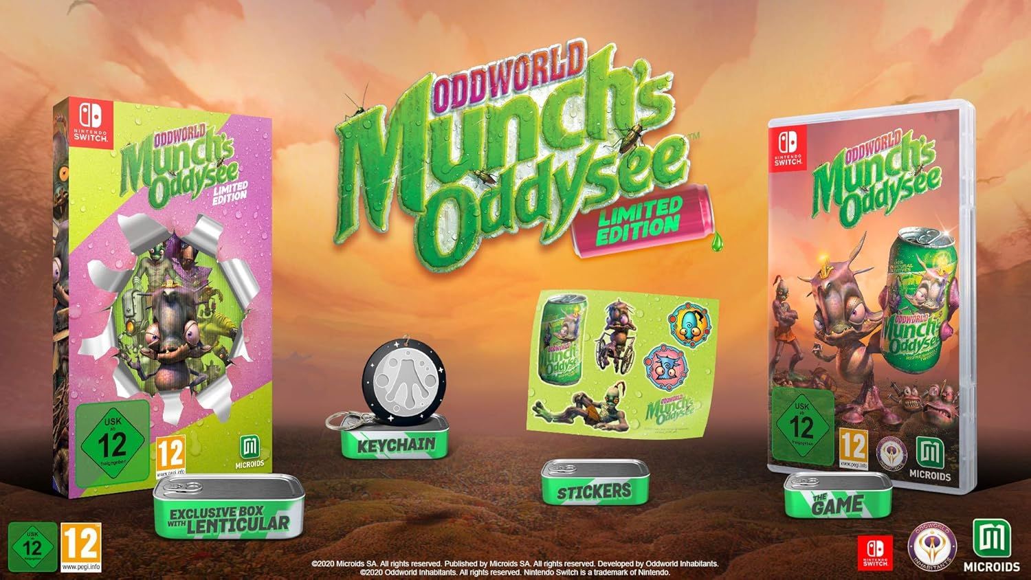 Oddworld: Munch&#39;s Oddysee Limited Edition - Nintendo Switch EU Con Italiano