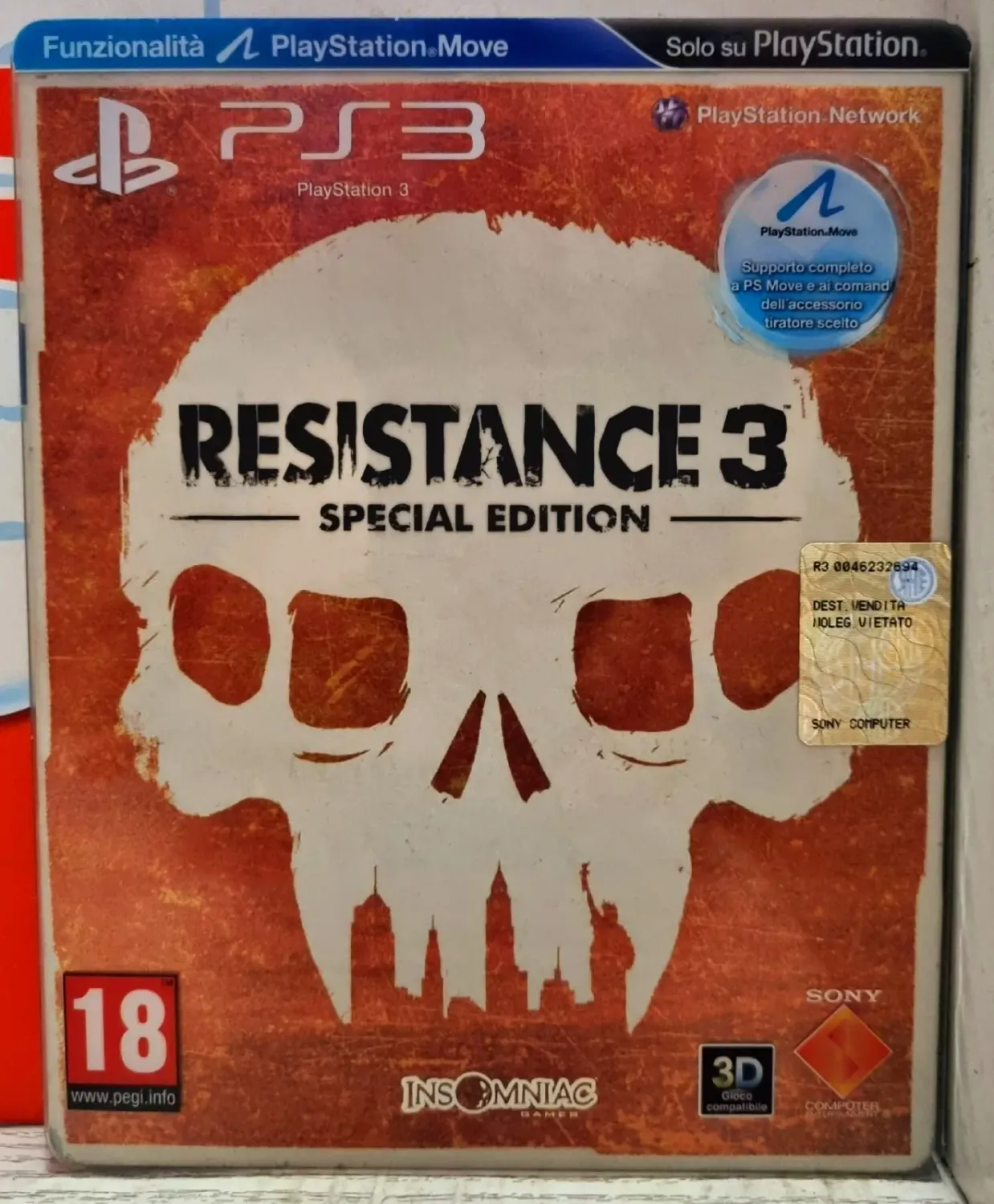 Resistance 3 Special Edition Steelbook - PS3 Esclusiva Sony Edizione Italiana