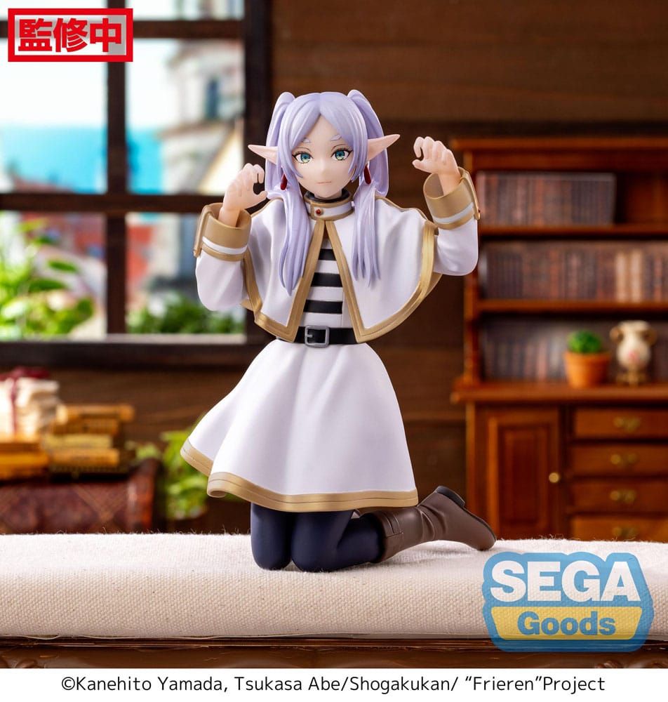 Frieren Beyond Journey&#39;s End Statua Frieren Sega PM Perching Figure Pvc 12 Cm