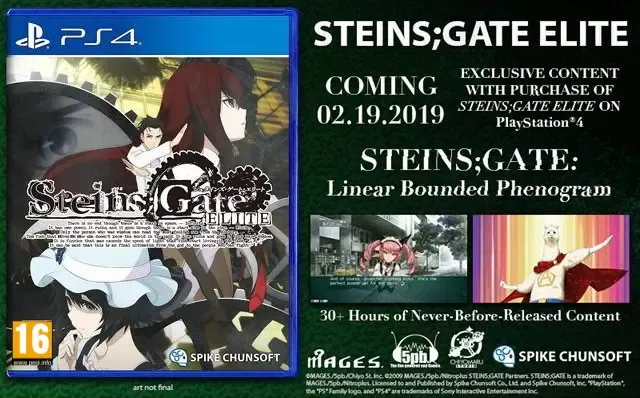 Steins Gate Elite - PS4 Avventura Visual Novel Tratta Dall&#39;Anime Include DLC ENG