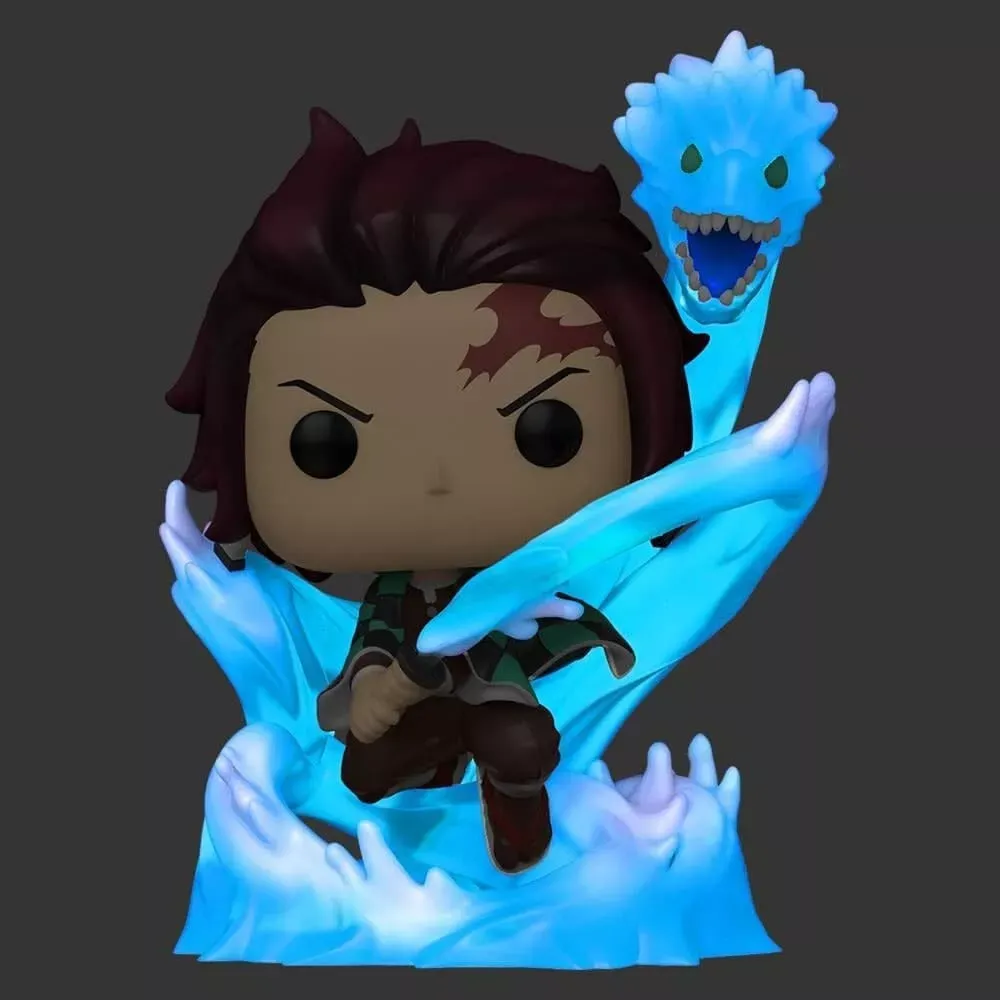 Funko Pop Demon Slayer Tanjiro Kamado With Dragon #873 Glows In The Dark