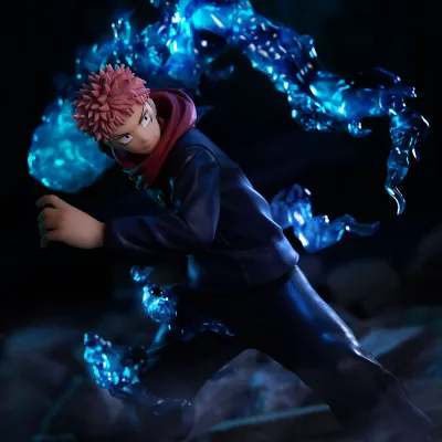 Jujutsu Kaisen Statua Yuji Itadori Black Flash Figure Sega Figurizm 20cm