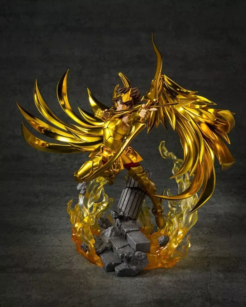 Saint Seiya Figuarts Zero Seiya Sagittarius Metallic Touch Pvc Statue 25cm