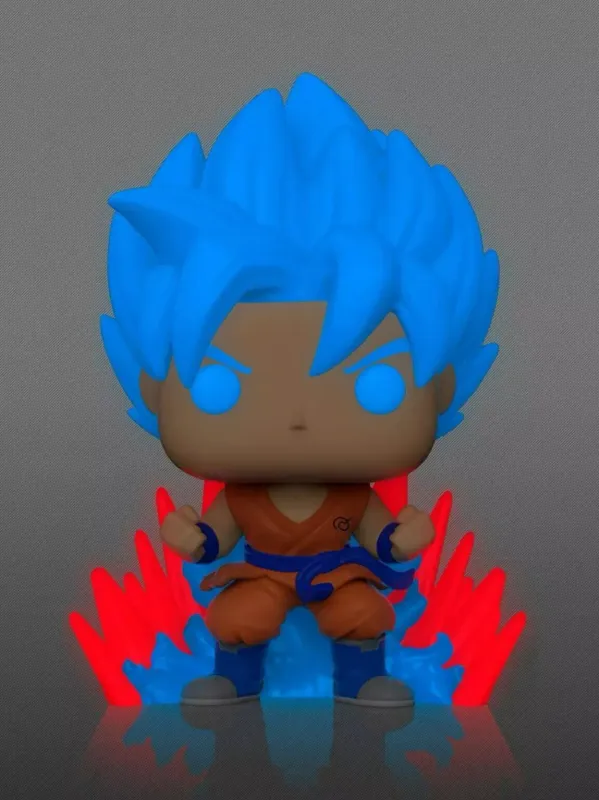 Funko Pop Dragon Ball Super Ssgss Goku Kaio-Ken Times Twenty #1256 Special Glows