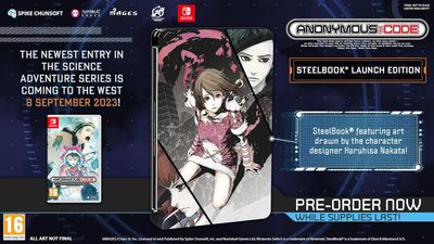 Anonymous;Code Steelbook Launch Edition Nintendo Switch Visual Novel Scifi