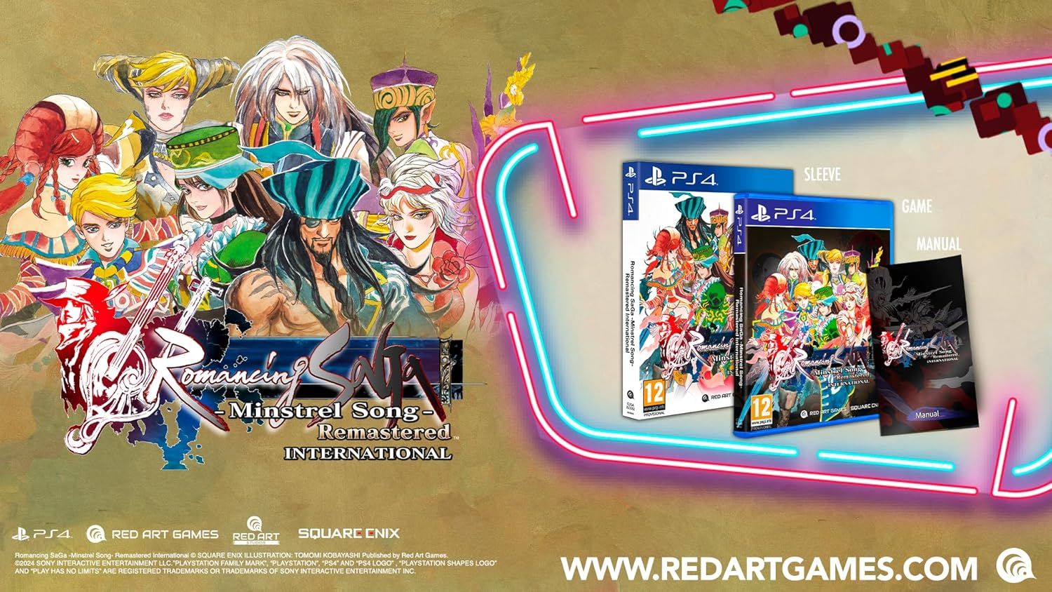 Romancing Saga Minstrel Song Remastered International - PS4 Playstation 4 EU Con Italiano