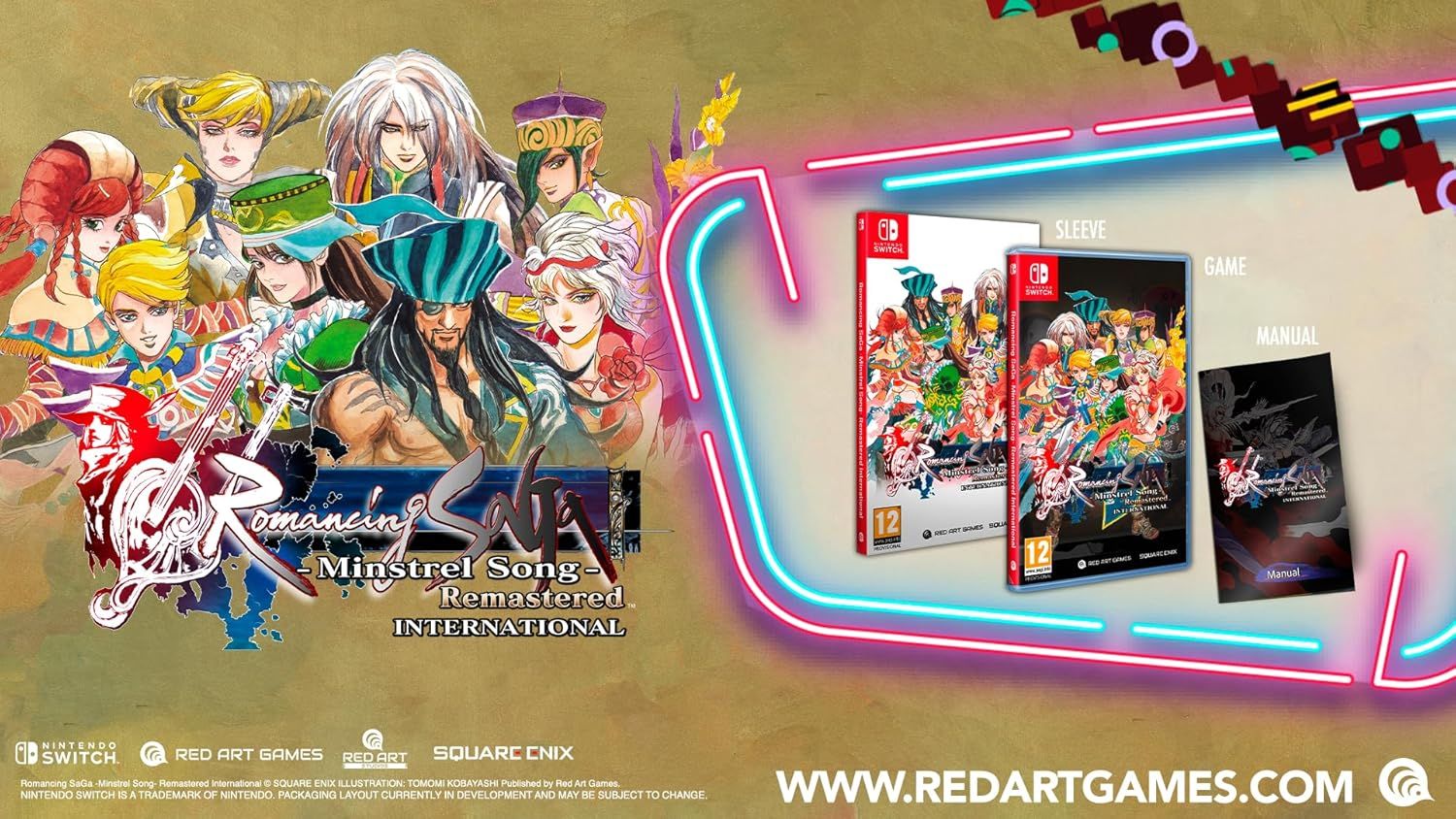 Romancing Saga Minstrel Song Remastered International - Nintendo Switch EU Con Italiano