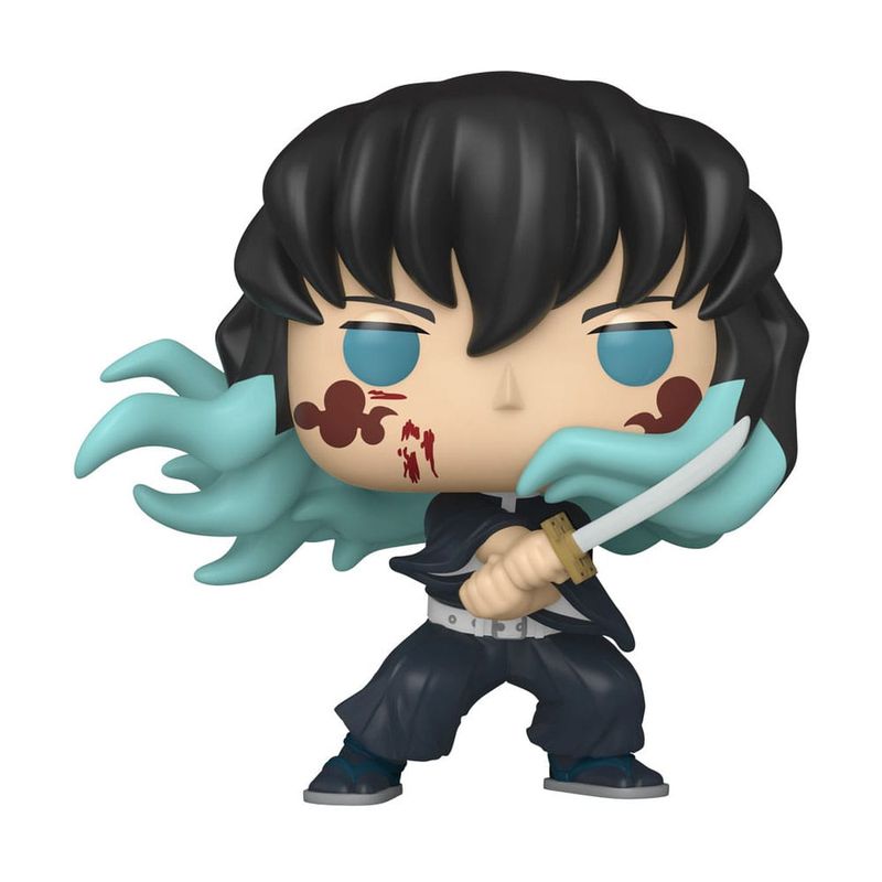 Funko Pop Demon Slayer Muichiro Tokito (Attack) #1853 Limited Chase + Protector