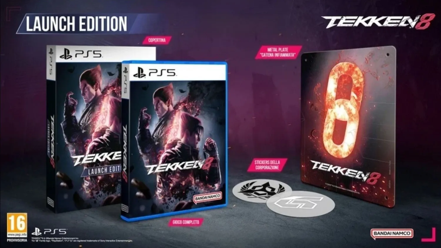 Tekken 8 Launch Limited Edition - PS5 Playstation 5 Picchiaduro Edizione Italiana