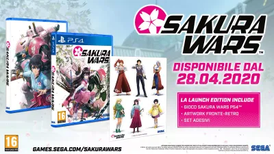 Sakura Wars Day One Edition - PS4 Playstation 4 Con Stickers Cover ITA-ESP