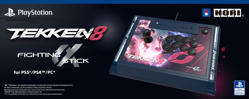 Hori PS5 Fighting Stick Alpha Tekken 8 Edition Licenza Ufficiale Playstation
