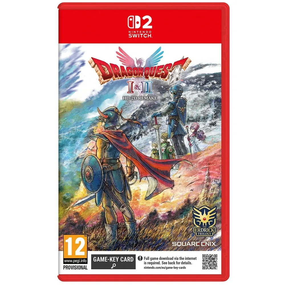 Dragon Quest I &amp; II HD-2D Remake - Nintendo Switch 2 GKEY RPG EU Con Italiano