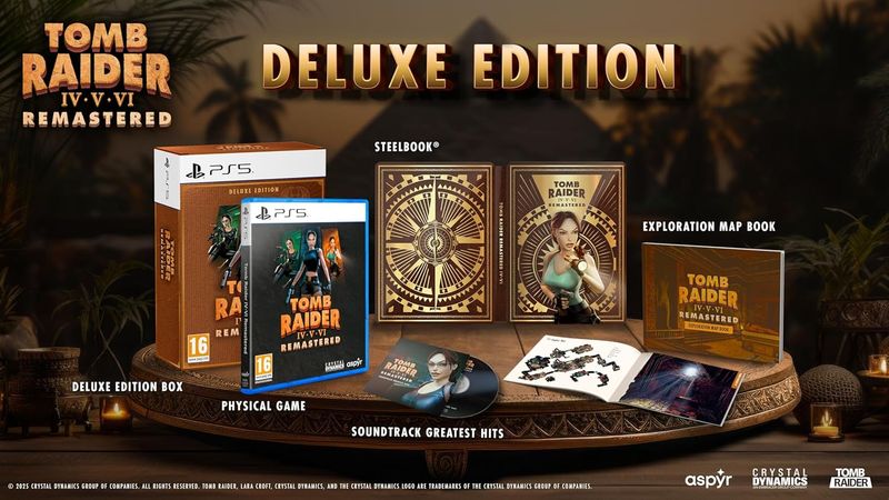 Tomb Raider IV-VI Remastered Deluxe Edition - PS5 Playstation 5 EU Con Italiano