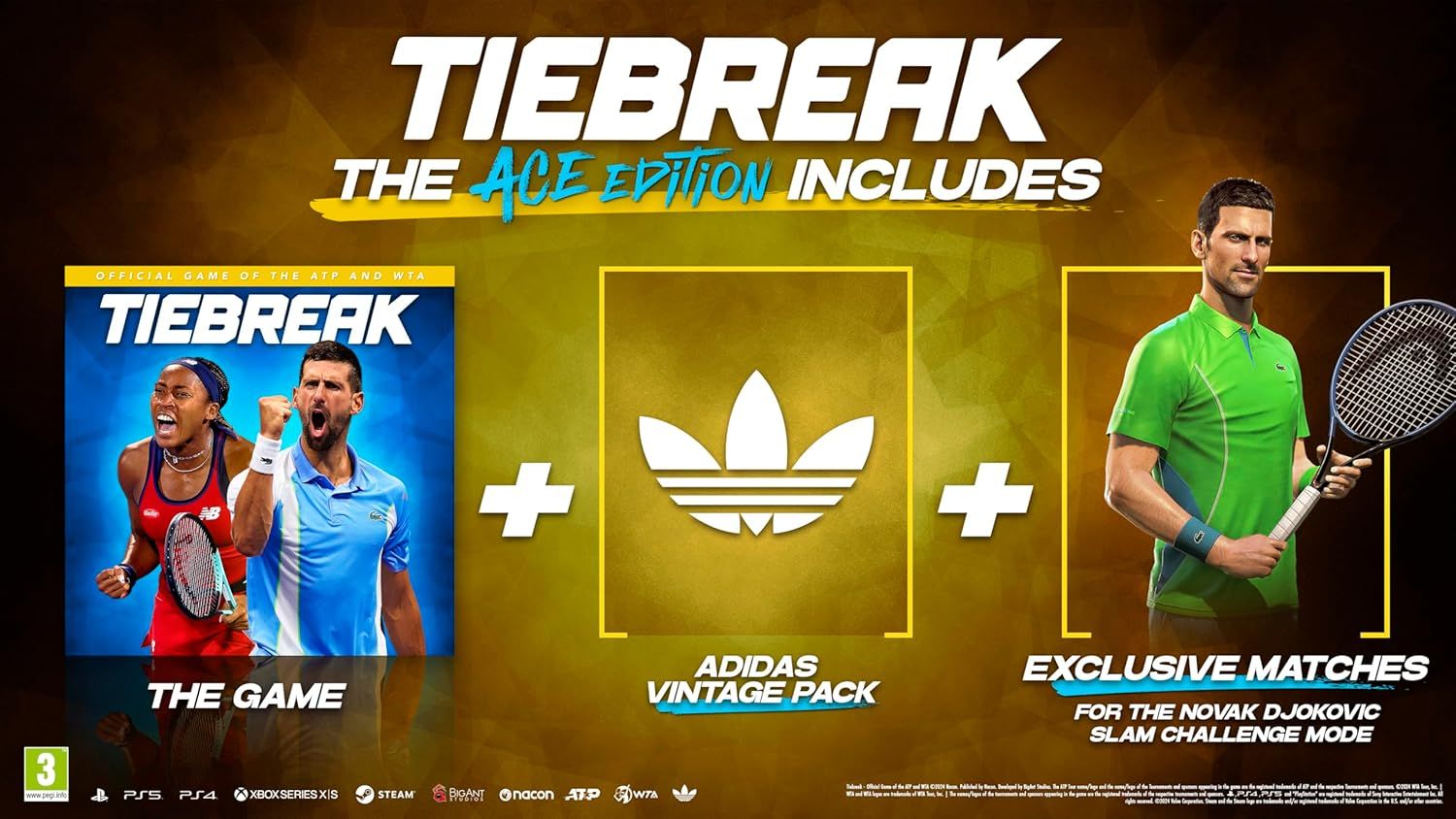 Tiebreak: Ace Edition - PS5 Official Game Of ATP And WTA Tennis EU Italiano In Game