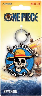 Portachiavi Keychain One Piece Straw Hat Crew Logo Pyramid Idea Regalo