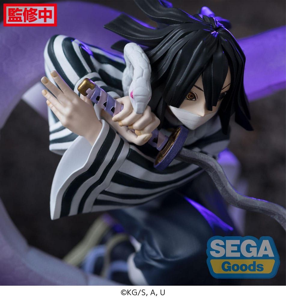 Demon Slayer Statua Obanai Iguro Sega Xross Link Anime Figure 14cm