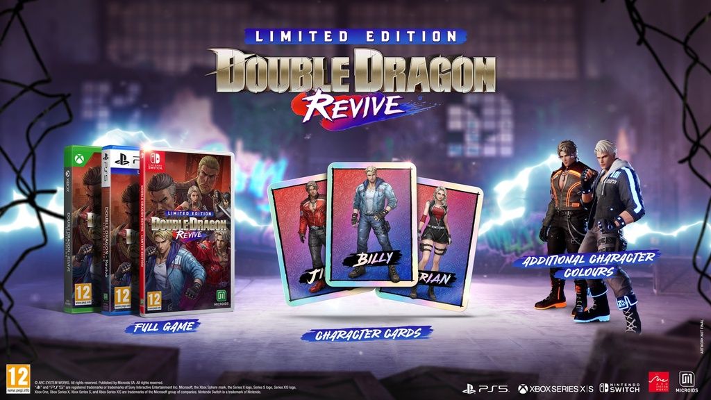 Double Dragon Revive Limited Edition - Nintendo Switch Picchiaduro EU Con Italiano