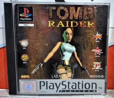 Tomb Raider: Featuring Lara Croft - PS1 Playstation 1 Platinum ENG/FRA/ITA