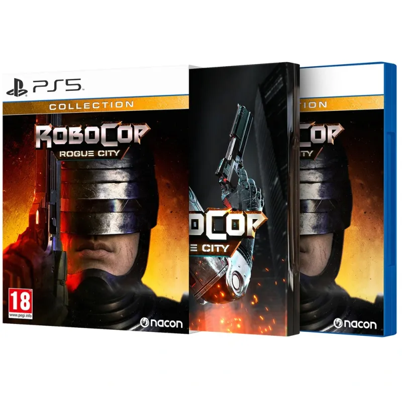Robocop Collection Rogue City + Unfinished Business PS5 Con Steelbook e DLC EU Con Italiano