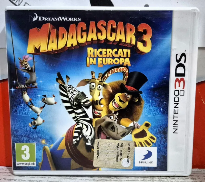 Dreamworks Madagascar 3: Ricercati In Europa - Nintendo 3DS Edizione Italiana