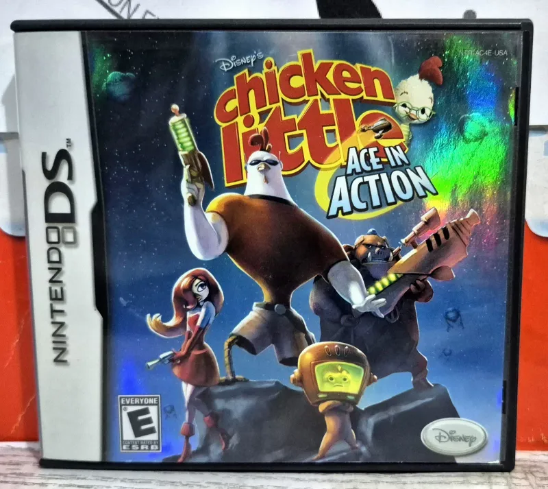 Chicken Little: Ace In Action (Asso Spaziale!) - Nintendo DS Comp. 2DS 3DS Multilingua Con Italiano