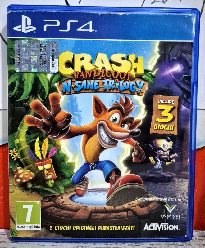 Crash Bandicoot N.Sane Trilogy - PS4 Playstation 4 Edizione Italiana