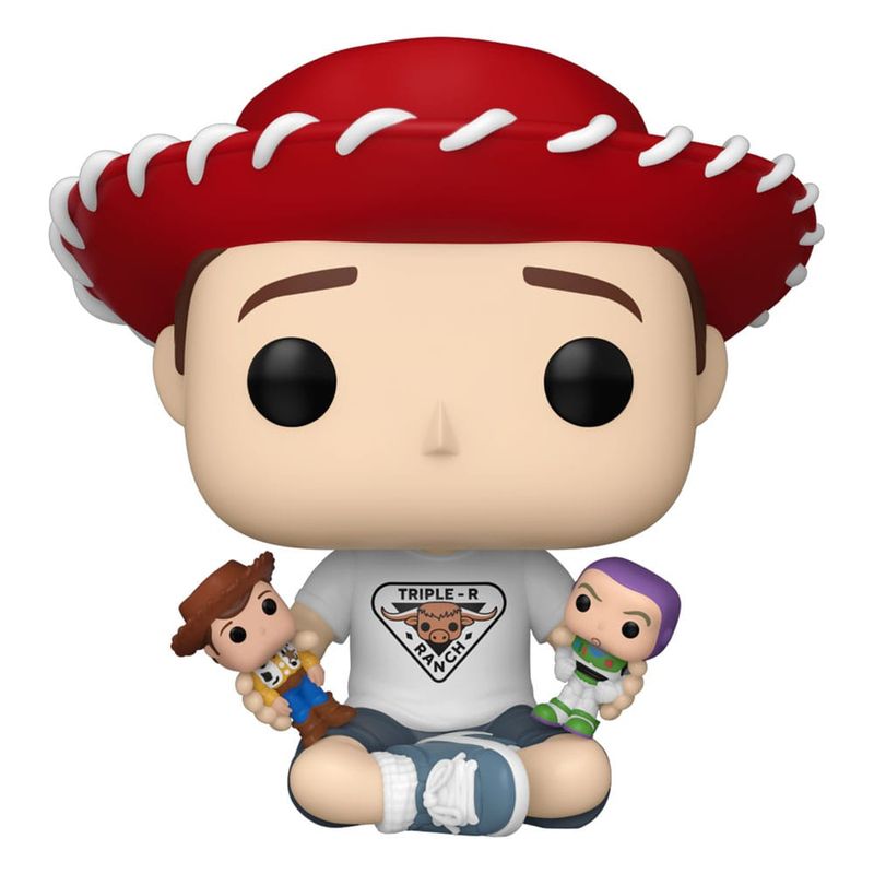Funko Pop! Toy Story 30th Anniversary Andy With Woody And Buzz #1596