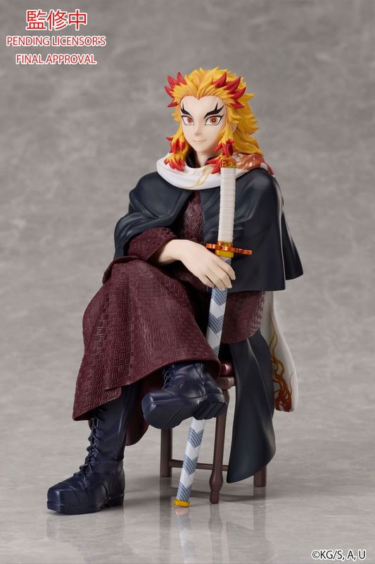 Demon Slayer Statua Kyojuro Rengoku Aniplex Ufotable Figure 16cm Originale