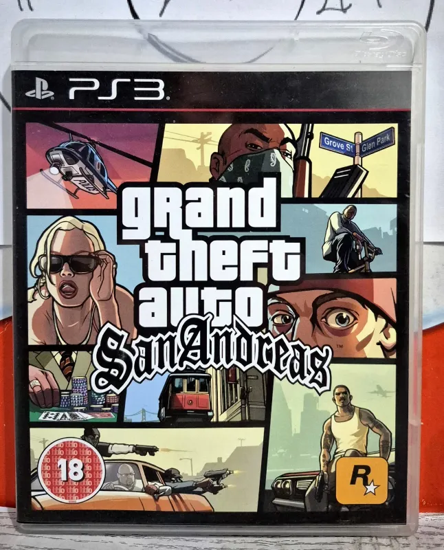 Grand Theft Auto: San Andreas - PS3 Playstation 3 UK Con Italiano