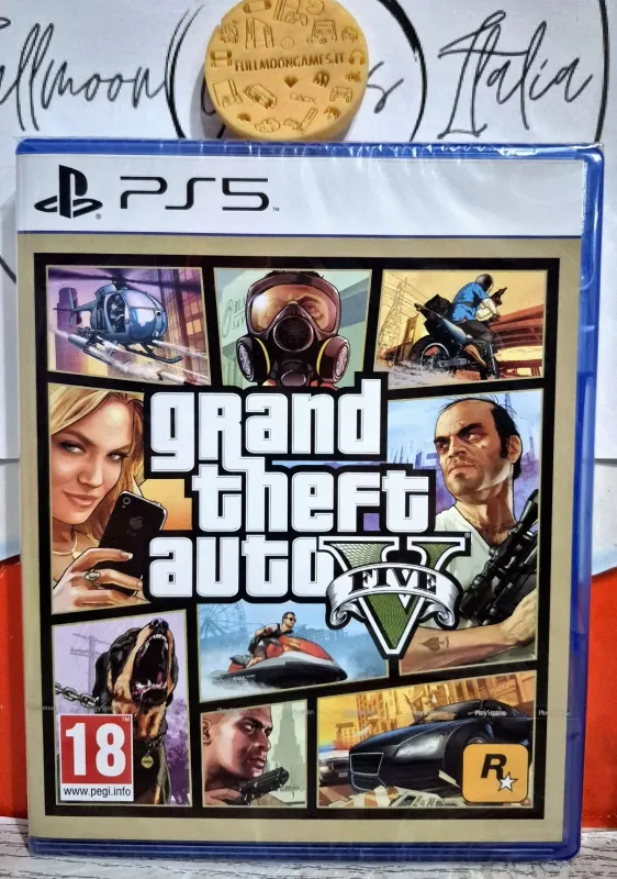 Grand Theft Auto V GTA 5 - PS5 Playstation 5 Action Open World EU Con Italiano