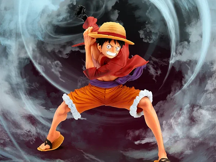 One Piece Statua Monkey D. Luffy I-II Special Ver. A Banpresto Maximatic 21cm