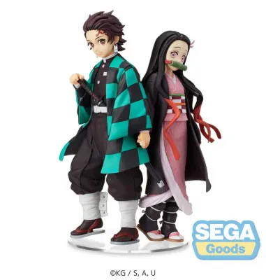Demon Slayer Bundle Statue Tanjiro &amp; Nezuko Kamado Sibling Bond Sega Spm Figure