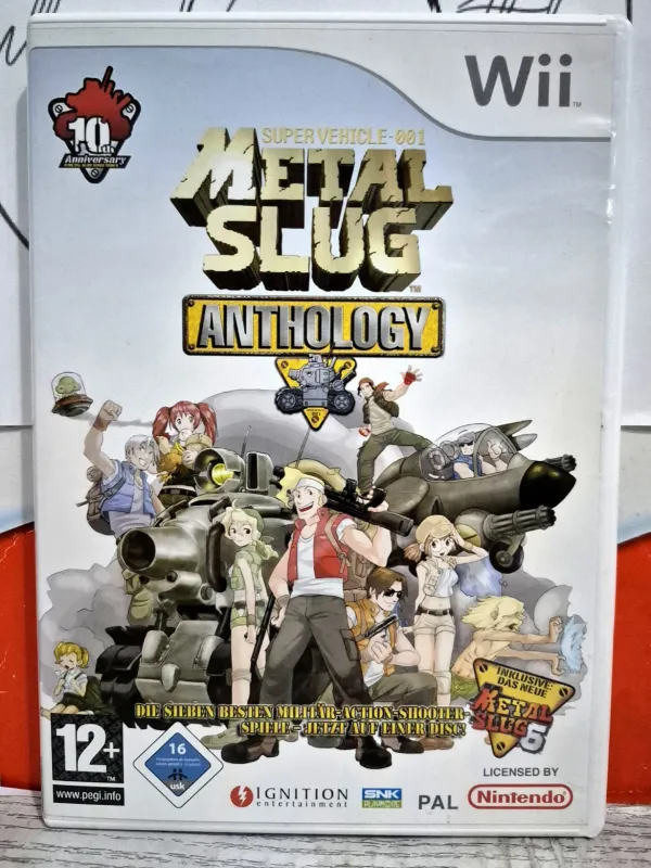 Metal Slug Anthology - Nintendo Wii 7 Giochi Shoot &#39;em Up EU Con Italiano