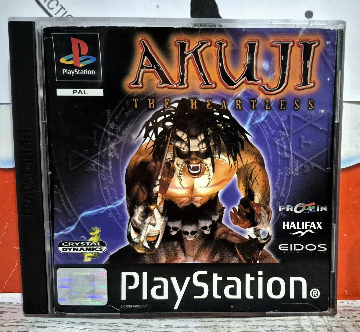 Akuji The Heartless - PS1 Playstation 1 Action Cover ITA-ESP