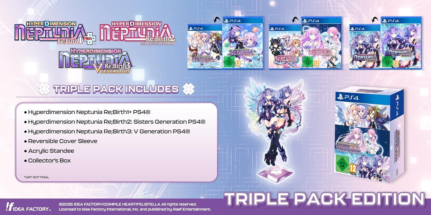 Hyperdimension Neptunia Re;Birth Series 1-3 Triple Pack PS4 Playstation 4 JRPG EU