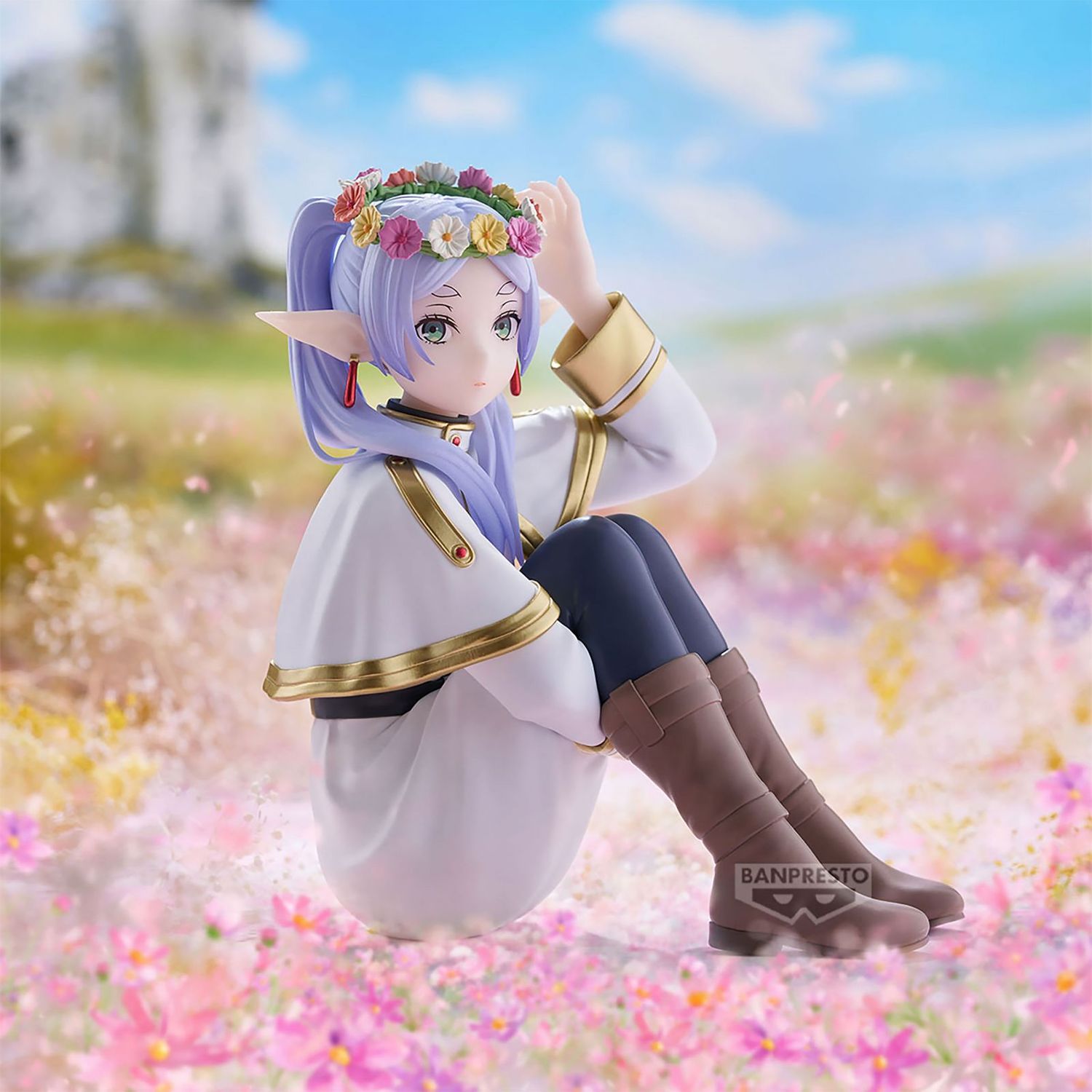 Frieren: Beyond Journey&#39;s End Figure Frieren Flower&#39;s Crown Banpresto Espresto 13cm