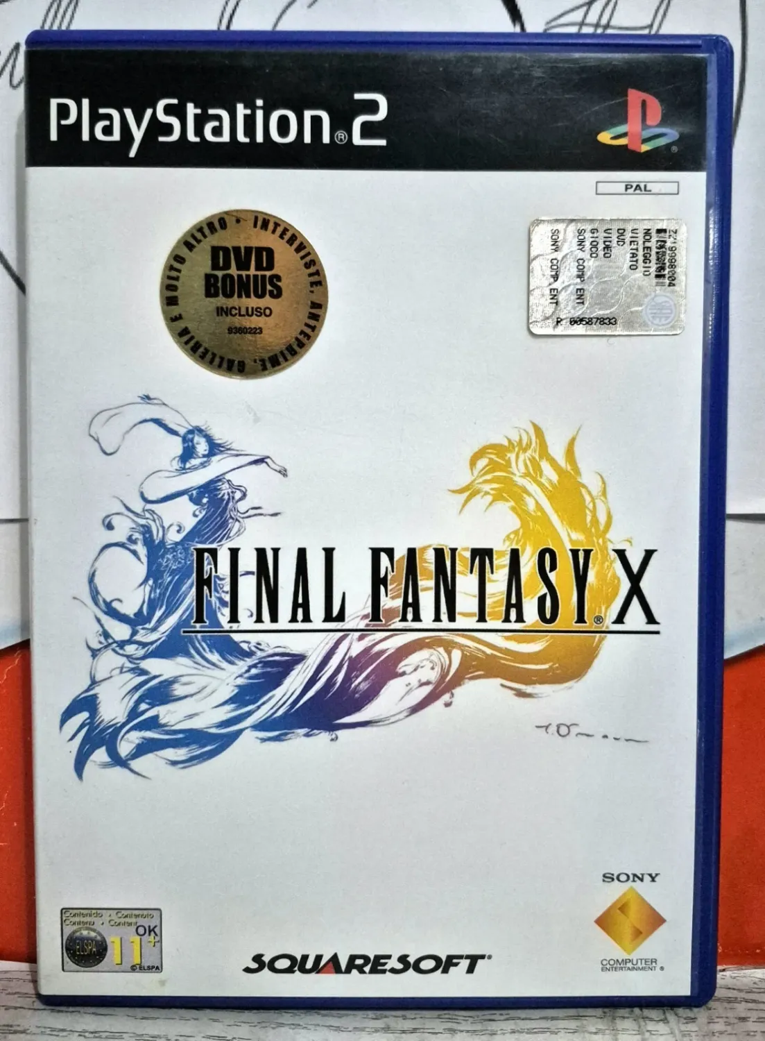 Final Fantasy X - PS2 Playstation 2 JRPG Con Manuale E Dvd Bonus Edizione Italiana