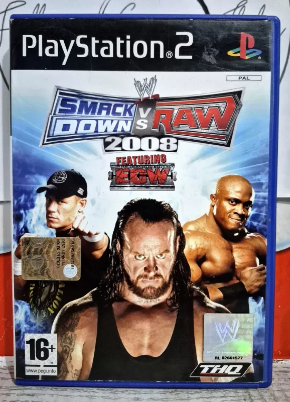 WWE Smackdown VS. Raw 2008 - PS2 Playstation 2 Wrestling Edizione Italiana
