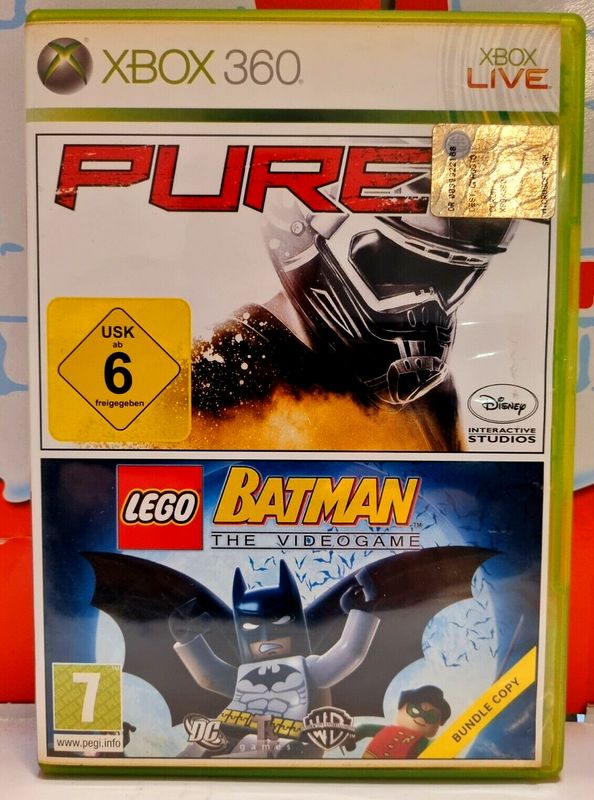 Disney Pure + Lego Batman The Videogame - Xbox 360 Bundle 2 Giochi Eu Con Italiano