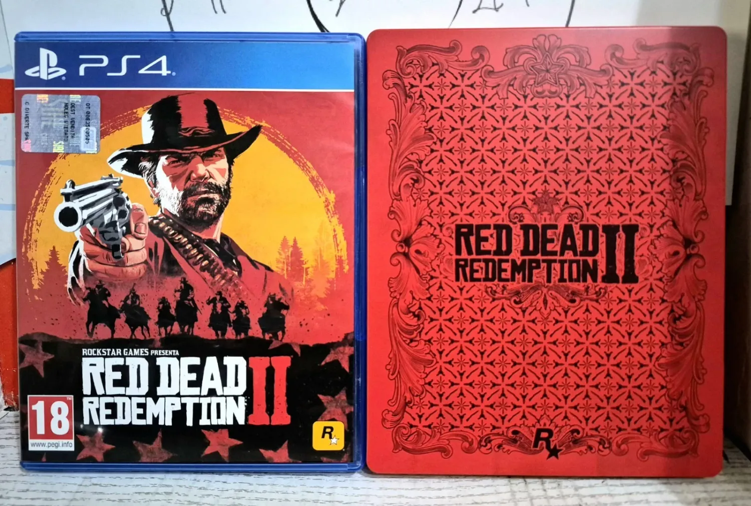 Red Dead Redemption II RDR 2 Con Steelbook E Mappa - PS4 Playstation 4 Edizione Italiana