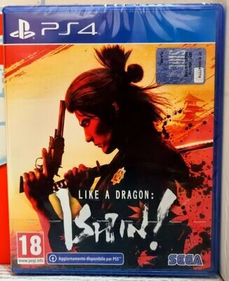 Like A Dragon Ishin! - PS4 Playstation 4 Cover Italiana Serie Yakuza Like A Dragon Ishin! - PS4 Playstation 4 Cover Italiana Serie Yakuza