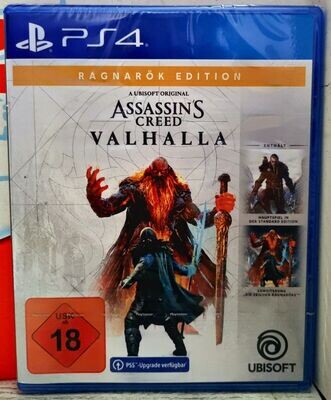 Assassin's Creed Valhalla Ragnarok Edition PS4 Base+Espansione DE con Italiano