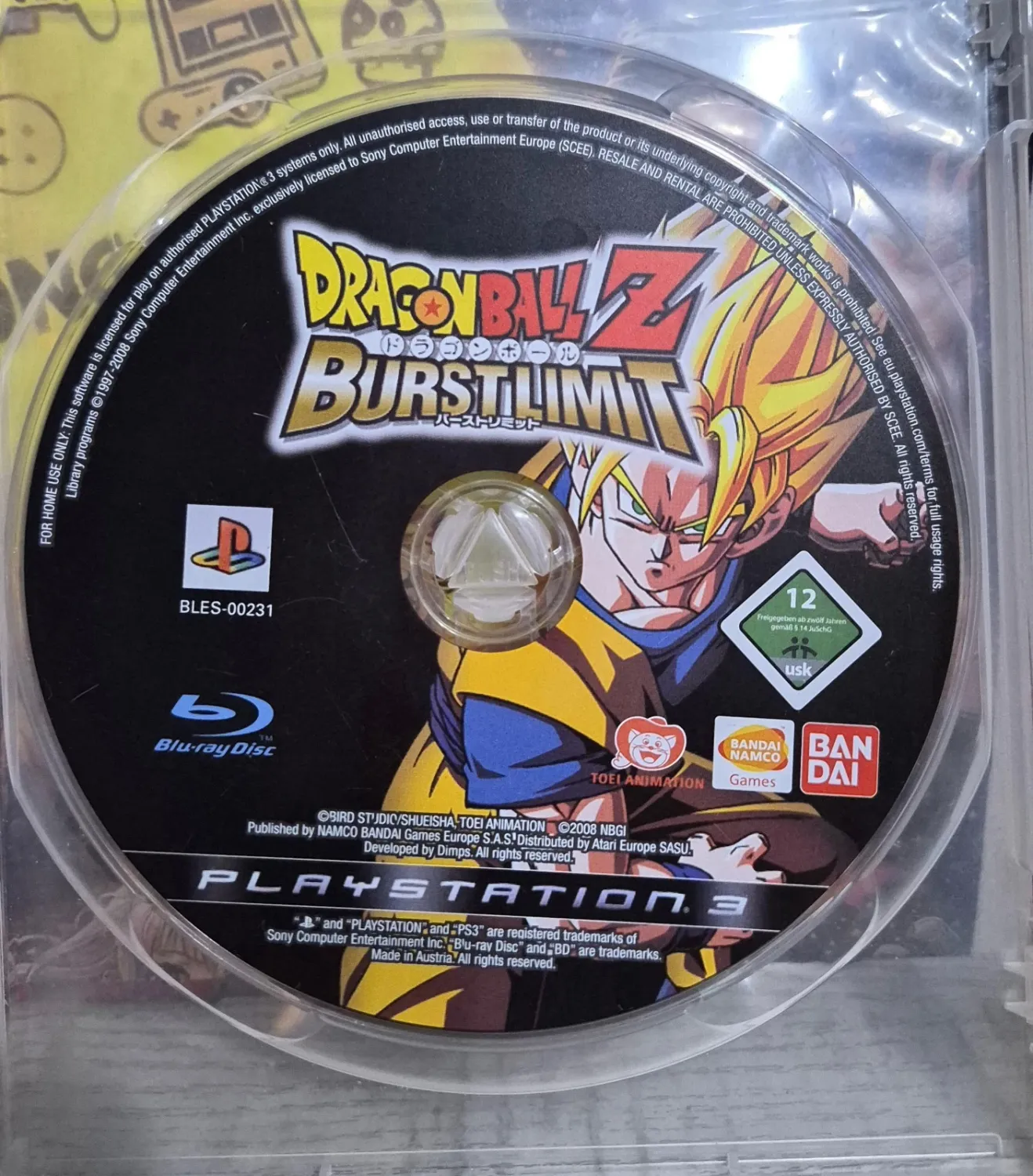 Dragon Ball Z Burst Limit - PS3 Playstation 3 Solo Disco Italiano In Game