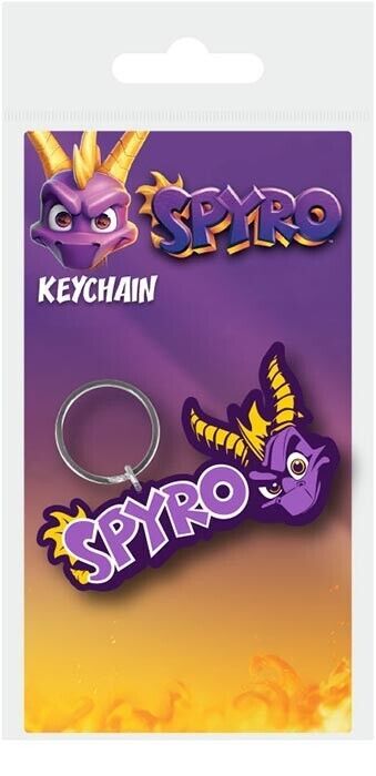 Portachiavi Spyro The Dragon Keychain Gomma Licenza Ufficiale