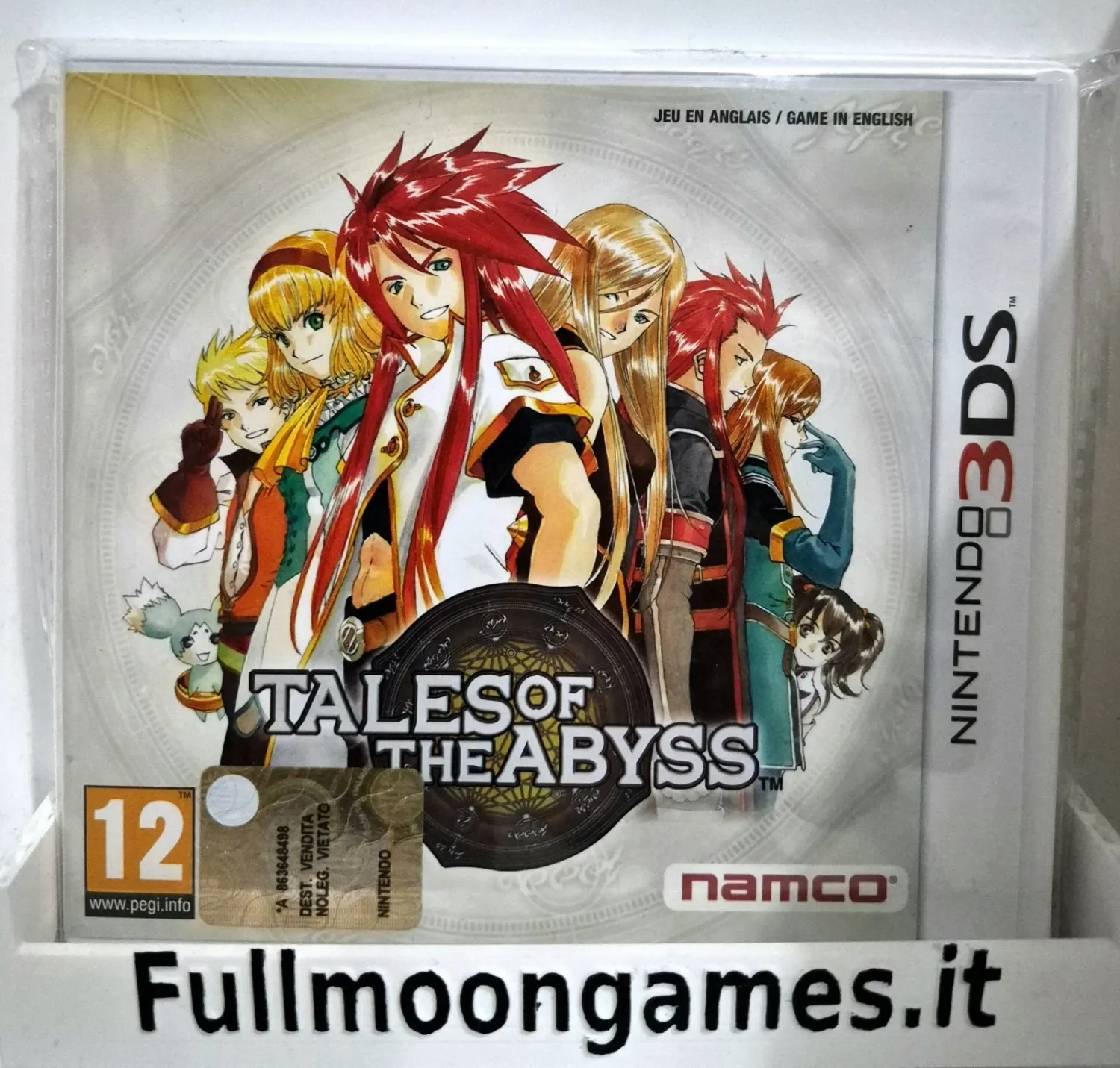 Tales Of The Abyss - Nintendo 2DS 3DS JRPG Edizione PAL EU Gioco Eng