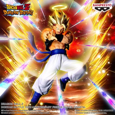 Dragon Ball Z Statua Gogeta Dokkan Battle 10th Anniversary Figure Banpresto 19cm