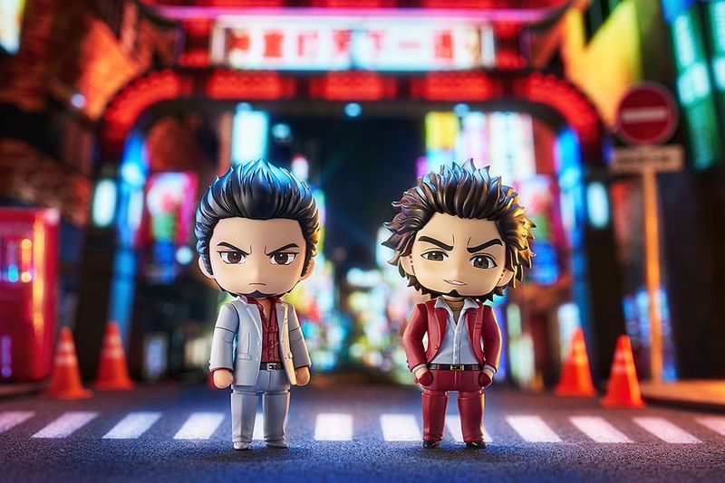 Yakuza Series Bundle 2 Nendoroid Ichiban Kasuga &amp; Kazuma Kiryu Action Figure 10Cm Goodsmile