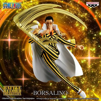 One Piece Statua Borsalino Ammiraglio Kizaru Banpresto Battle Record Collection 19cm